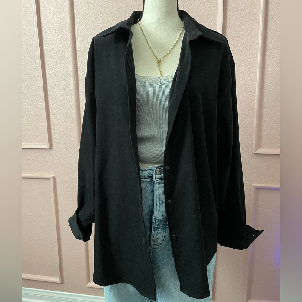 BILLBLASS Vintage Black Women's Shacket XL